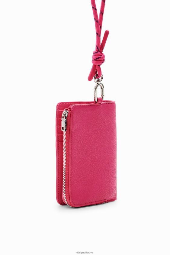 Desigual moterys vidutinio dydžio piniginė su dirželiu priedas S606BV1307