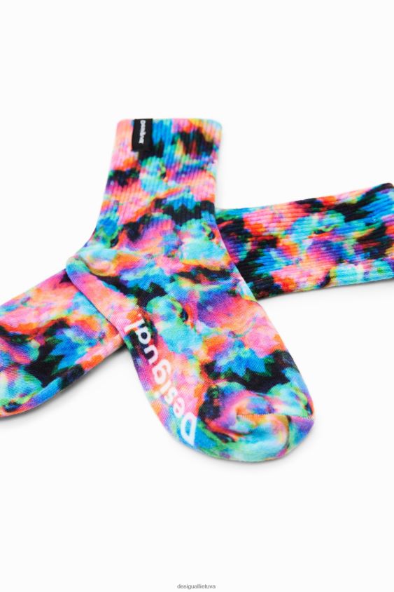 Desigual moterys trumpos gėlėtos kojinės priedas S606BV724