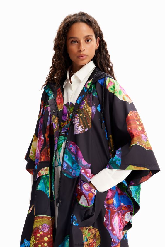 Desigual moterys m. christian Lacroix lietpaltis su gobtuvu priedas S606BV1445