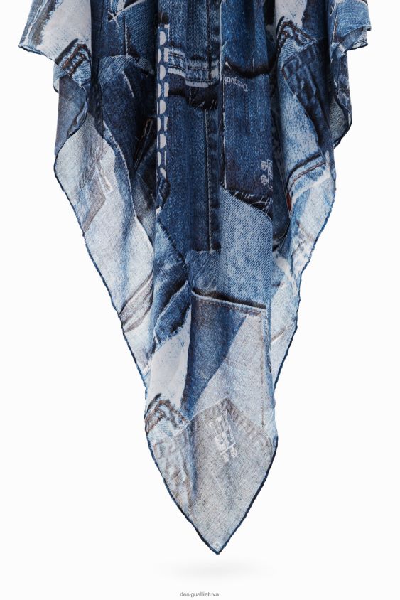Desigual moterys Džinsinis kratinys, stačiakampis šleifas priedas S606BV230