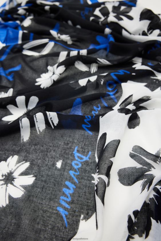 Desigual moterys meniškas stačiakampis gėlių žiedas priedas S606BV423