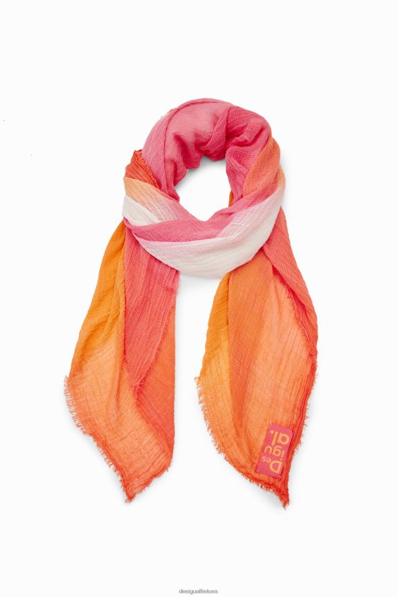 Desigual moterys stačiakampis tie-dye gradientas foulard priedas S606BV1409