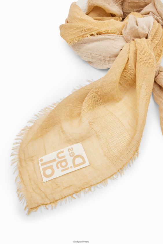 Desigual moterys stačiakampis tie-dye gradientas foulard priedas S606BV592