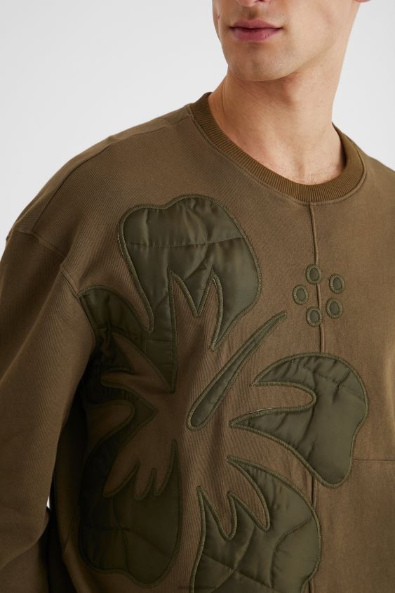 Desigual vyrų oversize megztinio asimetrinis apvadas apranga S606BV1596