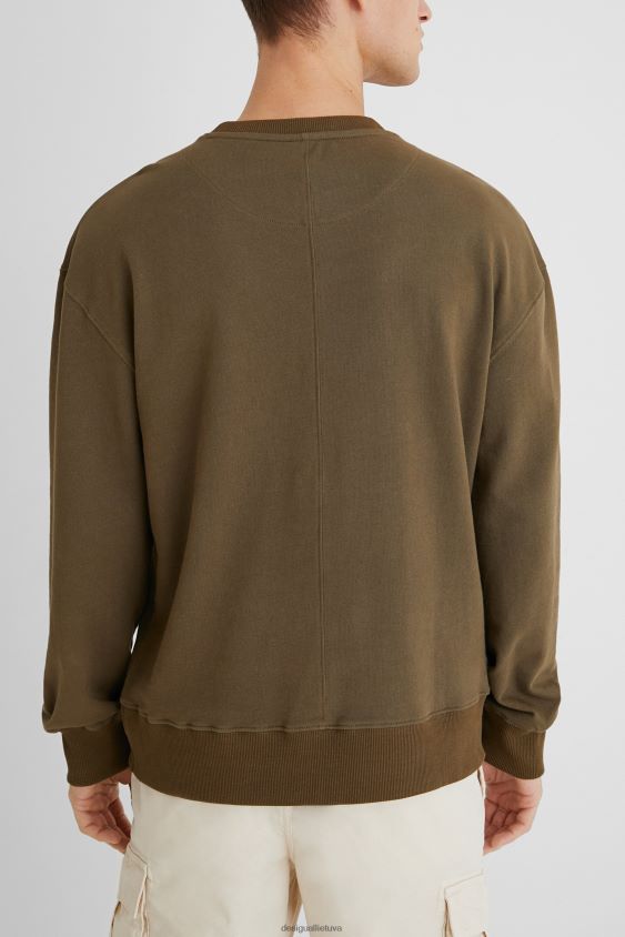 Desigual vyrų oversize megztinio asimetrinis apvadas apranga S606BV1596