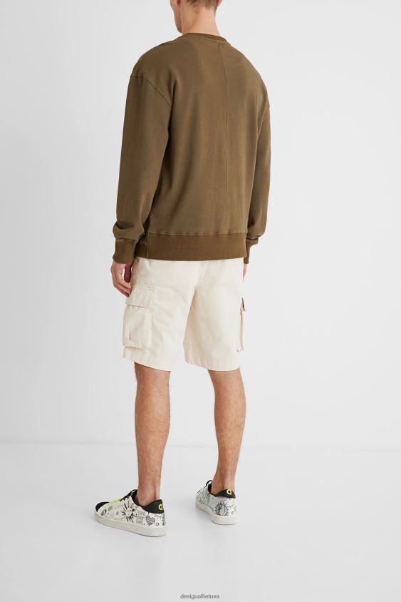 Desigual vyrų oversize megztinio asimetrinis apvadas apranga S606BV1596
