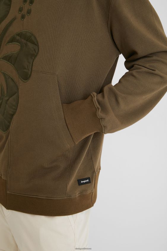 Desigual vyrų oversize megztinio asimetrinis apvadas apranga S606BV1596