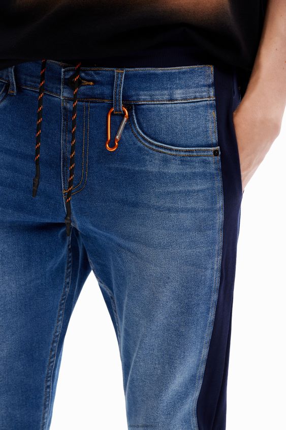 Desigual vyrų hibridinės džinsinės bėgimo kelnės apranga S606BV1518