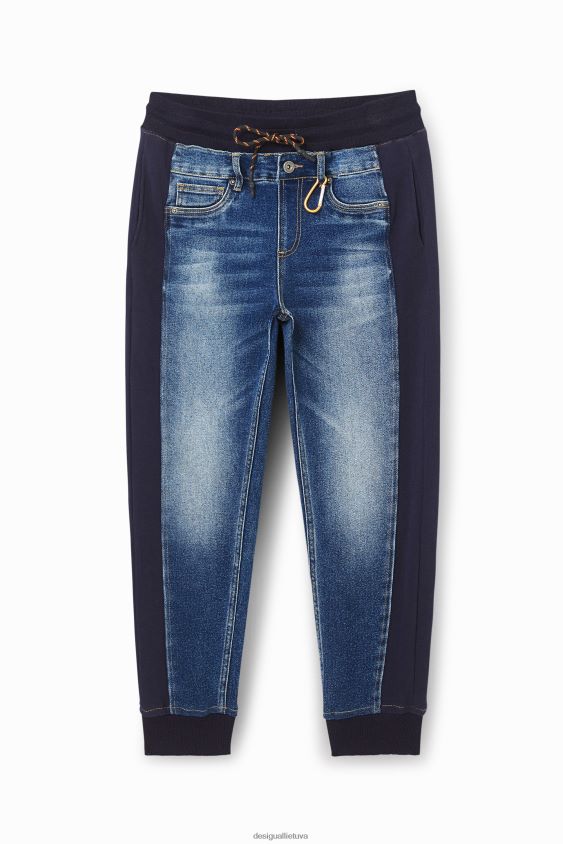 Desigual vyrų hibridinės džinsinės bėgimo kelnės apranga S606BV1518