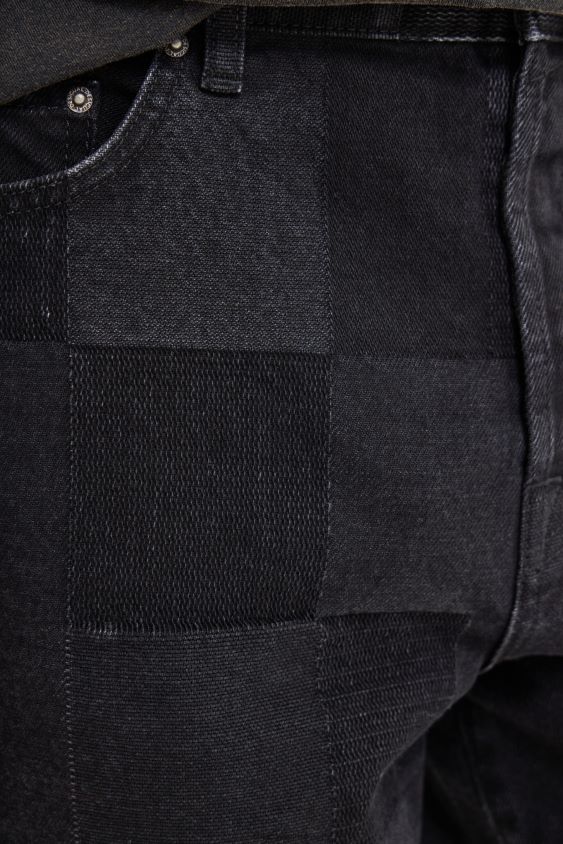 Desigual vyrų kratiniai žakardo džinsiniai šortai apranga S606BV1680