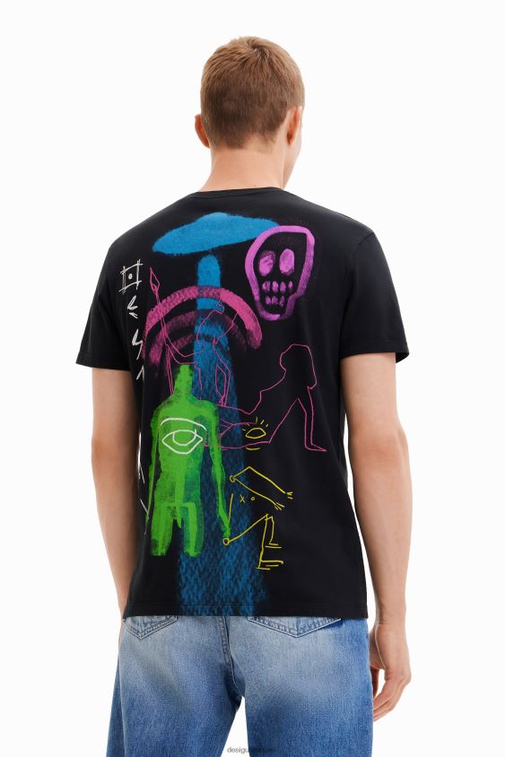 Desigual vyrų Dino marškinėliai trumpomis rankovėmis apranga S606BV1675