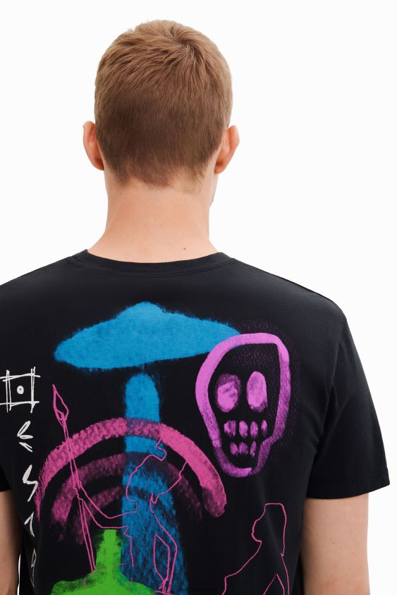 Desigual vyrų Dino marškinėliai trumpomis rankovėmis apranga S606BV1675