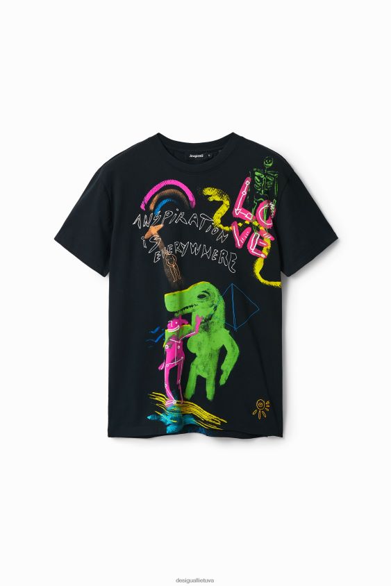 Desigual vyrų Dino marškinėliai trumpomis rankovėmis apranga S606BV1675