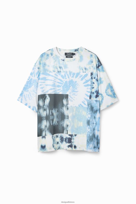 Desigual vyrų kratinys surišami marškinėliai apranga S606BV1516