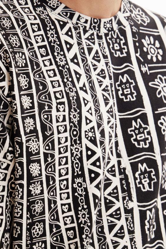 Desigual vyrų meniški marškinėliai su apvadu apranga S606BV1691