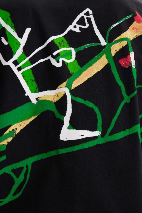 Desigual vyrų no es lo mismo marškinėliai trumpomis rankovėmis apranga S606BV1687
