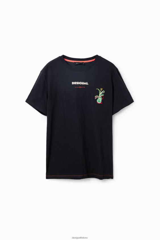 Desigual vyrų no es lo mismo marškinėliai trumpomis rankovėmis apranga S606BV1687