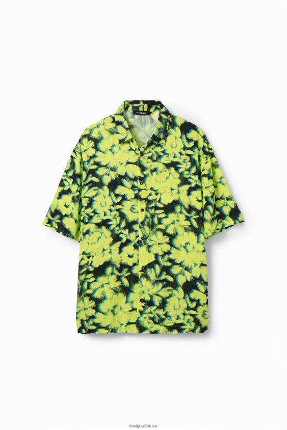 Desigual vyrų gėlėti kurorto marškinėliai apranga S606BV1692